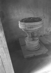 The font - the bowl is 13th Century - the triple shafts replaced a single shaft when the bowl was reset in the 19th Century